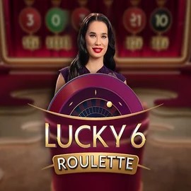 Lucky 6 Roulette online game logo by Pragmatic Play on spin-macho.eu.com