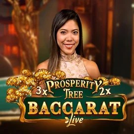 Prosperity Tree Baccarat logo by Evolution at Spinmacho Casino