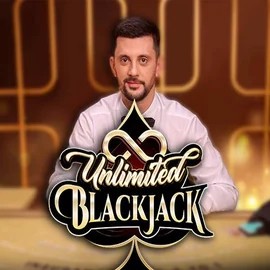 Unlimited Blackjack logo by Ezugi at Spinmacho Casino